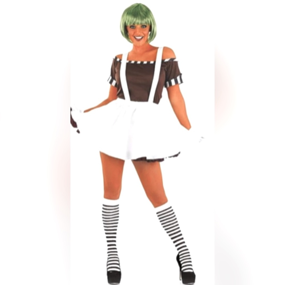 LADIES Willy Wonka- Sexy Factory Worker/ Oompa Loompa  Costume Size Small